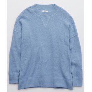 Aerie XS Oversized Sweaters Blue Pink